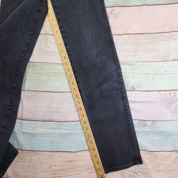 Frame Le Sylvie Slender Straight Jeans Size 25 Dark Wash Cotton/Modal Blend Deni - Picture 12 of 15